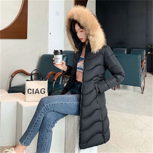 2021 new women's winter coat new korean fine fashion thick green heat hooded leather down red cotton coats plus size long parkas 05hf, Black
2021 new women's winter coat new korean fine fashion thick green heat hooded leather down red cotton coats plus size long parkas 05hf, Black