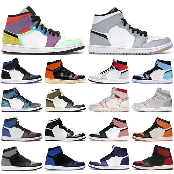 new mens women basketball shoes jumpman 1s high og 1 obsidian pink quartz black white iridescent reflective chicago men sports sneakers, White;red
new mens women basketball shoes jumpman 1s high og 1 obsidian pink quartz black white iridescent reflective chicago men sports sneakers, White;red