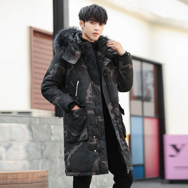 men's down & parkas fur collar long jacket men windproof keep warm camouflage alaska's winter coats male, Black
men's down & parkas fur collar long jacket men windproof keep warm camouflage alaska's winter coats male, Black