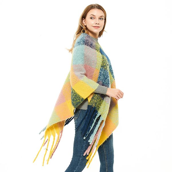 fashion scarf amazon european and american style circle yarn thick tassel pullover cloak autumn and winter ladies thick color plaid shawl fa, Blue;gray
fashion scarf amazon european and american style circle yarn thick tassel pullover cloak autumn and winter ladies thick color plaid shawl fa, Blue;gray