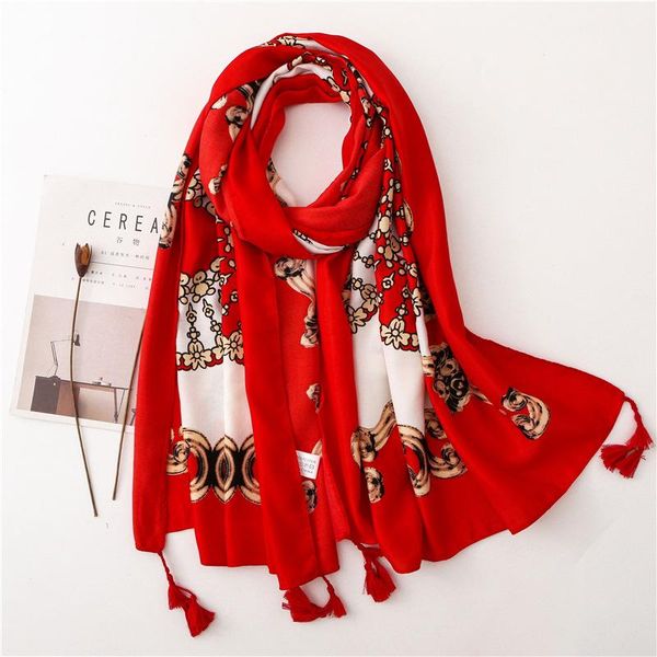 scarves 2021 chinese spring and autumn sun shading warm cotton ramie tassel color matching scarf women's national style printed shawl, Blue;gray
scarves 2021 chinese spring and autumn sun shading warm cotton ramie tassel color matching scarf women's national style printed shawl, Blue;gray