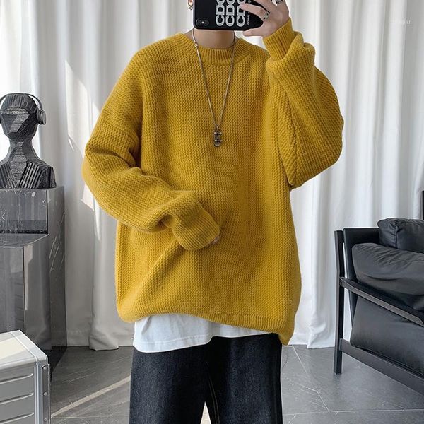 men's sweaters korean style man casual loose fashion crewneck knitted long sleeve pull hiver men's clothing db60my1, White;black
men's sweaters korean style man casual loose fashion crewneck knitted long sleeve pull hiver men's clothing db60my1, White;black