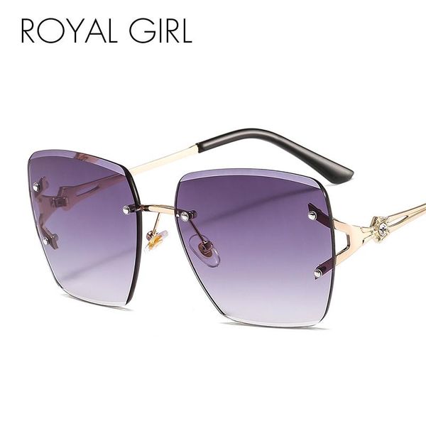 sunglasses royal girl square rimless women 2021 fashion ocean lenses sun glasses female vintage gradient eyewear uv400 ss969, White;black
sunglasses royal girl square rimless women 2021 fashion ocean lenses sun glasses female vintage gradient eyewear uv400 ss969, White;black