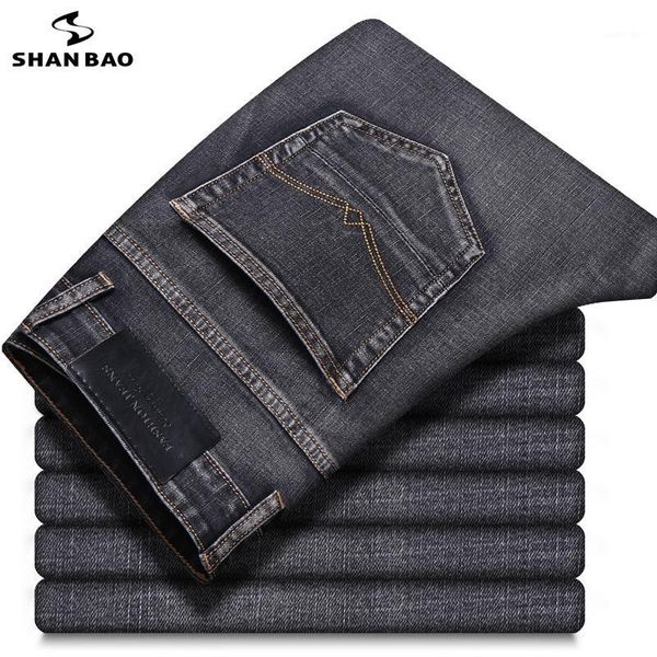 shan bao classic pocket men's slim straight grey cotton stretch denim jeans spring brand fashion casual youth business jeans1, Blue
shan bao classic pocket men's slim straight grey cotton stretch denim jeans spring brand fashion casual youth business jeans1, Blue