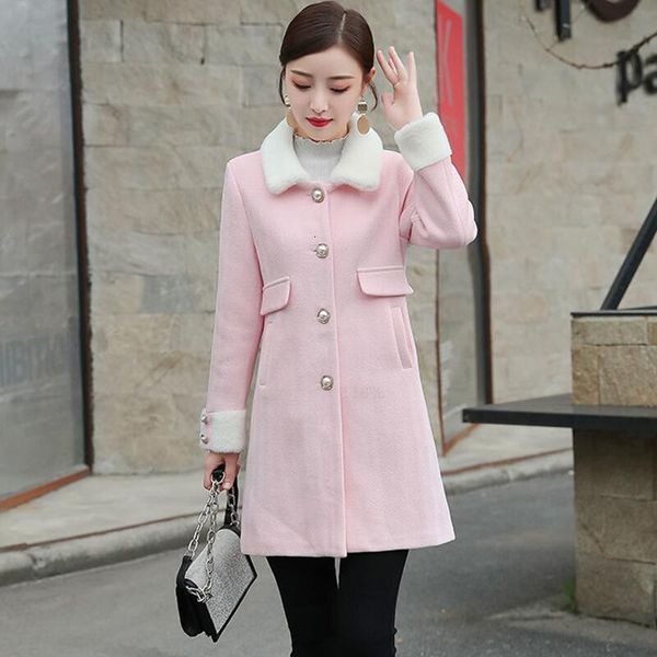 winter jacket clothes new 2021 woolen coat women jackets long slim thickening warm coats women's clothing pink, Black
winter jacket clothes new 2021 woolen coat women jackets long slim thickening warm coats women's clothing pink, Black