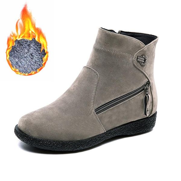 2020 women's snow boots women zip winter ladies warm fur suede flat woman fashion ankle boot female casual shoes plus size 43, Black
2020 women's snow boots women zip winter ladies warm fur suede flat woman fashion ankle boot female casual shoes plus size 43, Black