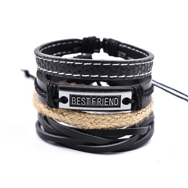 popular good friend hemp rope style hemp rope combination leather bracelet zinc alloy riend five strand woven bracelet 10x9s, Golden;silver
popular good friend hemp rope style hemp rope combination leather bracelet zinc alloy riend five strand woven bracelet 10x9s, Golden;silver