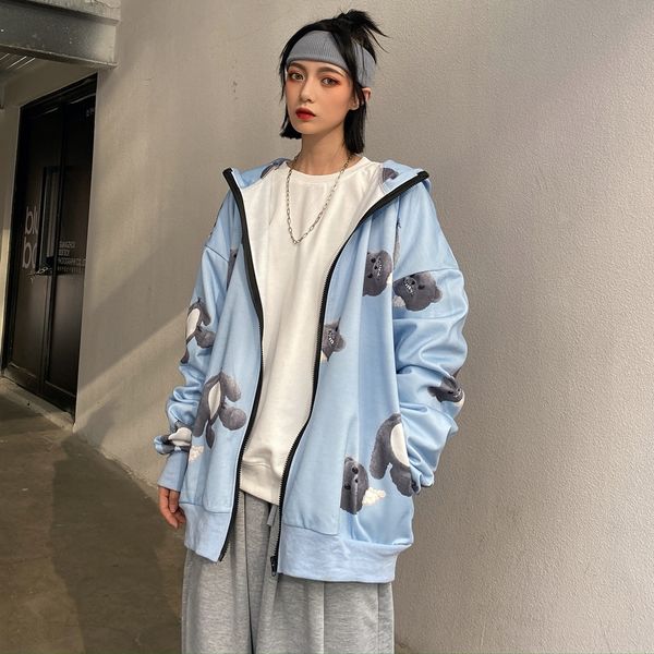 c2rti spring ins autumn new korean style and street hoodie bear sweater long sleeve coat sweaterhoodie sweaterloose personality coat female, Black
c2rti spring ins autumn new korean style and street hoodie bear sweater long sleeve coat sweaterhoodie sweaterloose personality coat female, Black