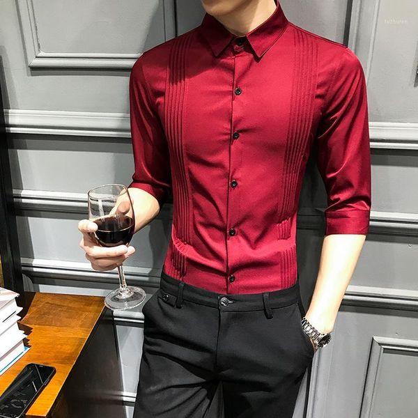 new arrival mens shirt slim fit tuxedo shirts male half sleeve red black white casual shirt men asian size clothing1, White;black
new arrival mens shirt slim fit tuxedo shirts male half sleeve red black white casual shirt men asian size clothing1, White;black