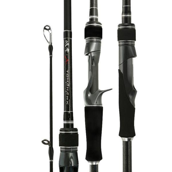 spinning casting strong fishing rod double tip and 2 section 1.8m-2.1m fishing rod casting h+mh