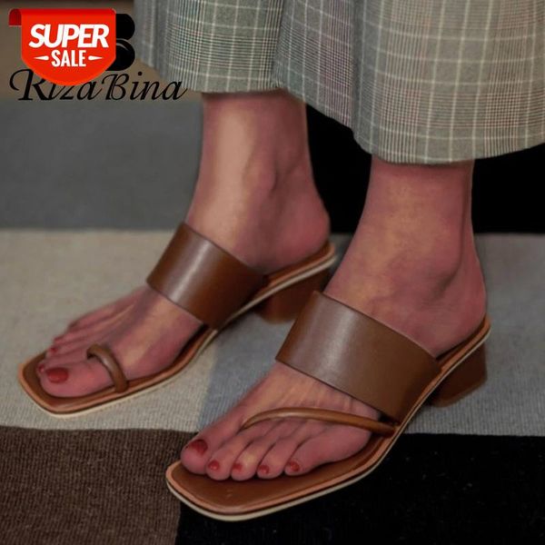 rizabina women sandals shoes fashion solid square heels slippers high-quality real genuine leather casual shoes women size 33-40 #f03u, Black
rizabina women sandals shoes fashion solid square heels slippers high-quality real genuine leather casual shoes women size 33-40 #f03u, Black