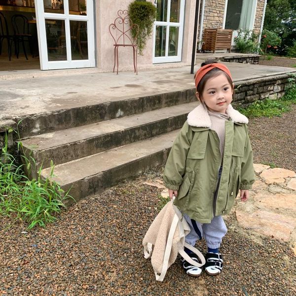 dfxd baby girls winter fleece thick windbreaker jacket solid long trench coat children's outwear warm kids clothing, Blue;gray
dfxd baby girls winter fleece thick windbreaker jacket solid long trench coat children's outwear warm kids clothing, Blue;gray