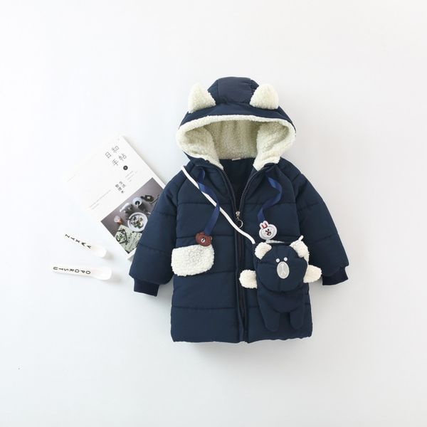 20 winter new hooded girls' clothes digital medium thickness padded jacket down cotton children's, Black
20 winter new hooded girls' clothes digital medium thickness padded jacket down cotton children's, Black