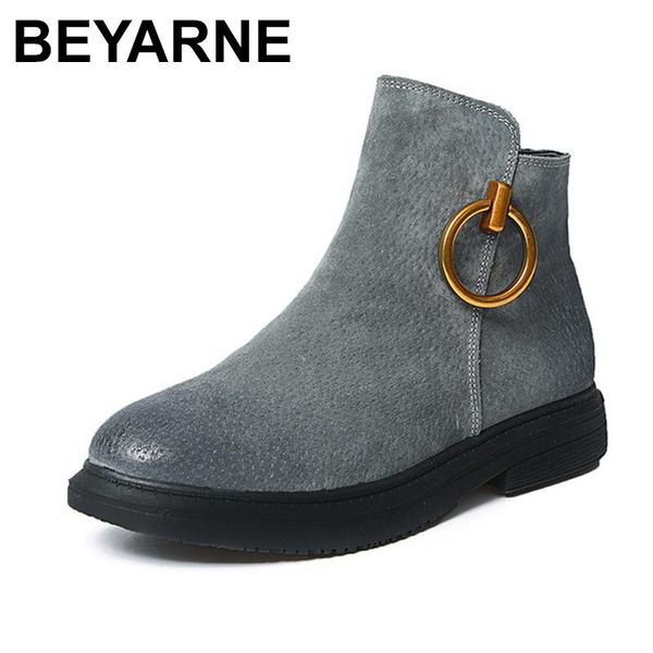 beyarne brand new women genuine leather boots winter snow boots fashion vintage woman ankle shoes, Black
beyarne brand new women genuine leather boots winter snow boots fashion vintage woman ankle shoes, Black