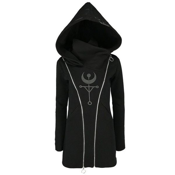 rosetic hooded punk hoodie women oversize zipper fashion casual long coat streetwear goth sweatshirt plus size hoodies autumn 201203, Black
rosetic hooded punk hoodie women oversize zipper fashion casual long coat streetwear goth sweatshirt plus size hoodies autumn 201203, Black