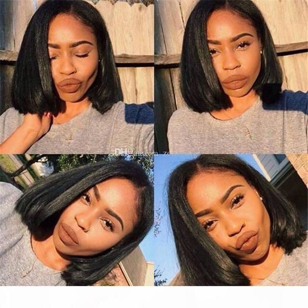 human hair bob wig for black women brazilian virgin bob style short glueless full lace human hair short wigs with baby hair, Black;brown
human hair bob wig for black women brazilian virgin bob style short glueless full lace human hair short wigs with baby hair, Black;brown