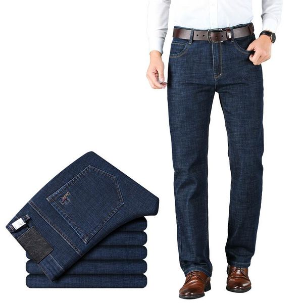 2021 new men classic business jeans fashion casual primary color slim fit small straight male trousers denim pants brand clothes, Blue
2021 new men classic business jeans fashion casual primary color slim fit small straight male trousers denim pants brand clothes, Blue