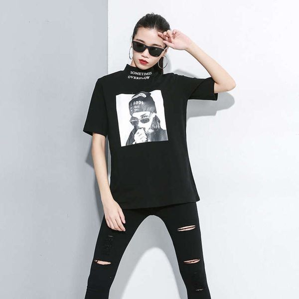 personalized new high neck printed t-shirt short sleeve pullover bottoming 3013, Black;gray
personalized new high neck printed t-shirt short sleeve pullover bottoming 3013, Black;gray