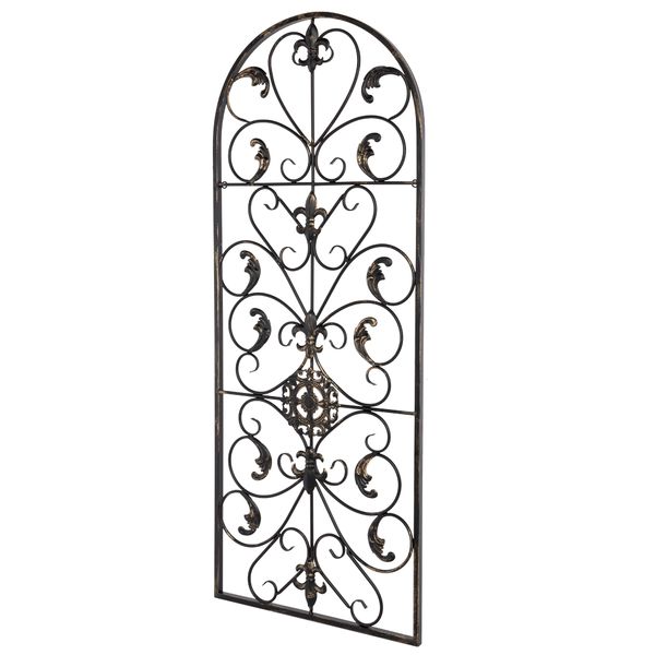 new 41.5 inch semi circular retro decorative spanish arch wall art iron ornament home decor 
new 41.5 inch semi circular retro decorative spanish arch wall art iron ornament home decor