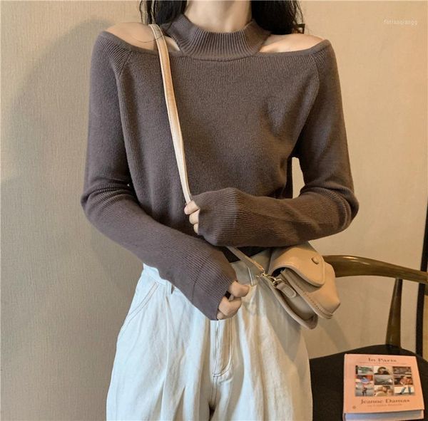 2020 autumn winter thick sweater women knitted ribbed pullover sweater off shoulder turtleneck slim jumper soft warm pull femme1, White;black
2020 autumn winter thick sweater women knitted ribbed pullover sweater off shoulder turtleneck slim jumper soft warm pull femme1, White;black