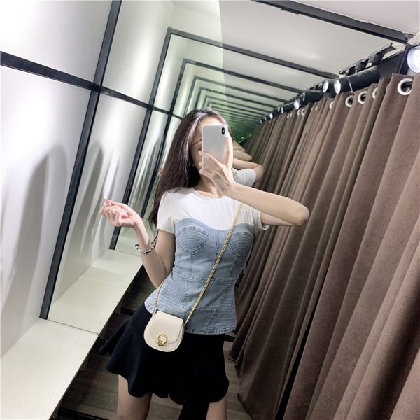 новый короткий рукав вокруг шеи футболку чен qiaoen с джинсовой slim fit верхней для женщин h0212 в 2020 году летом toptoptop пальто 7e2as, White
новый короткий рукав вокруг шеи футболку чен qiaoen с джинсовой slim fit верхней для женщин h0212 в 2020 году летом toptoptop пальто 7e2as, White