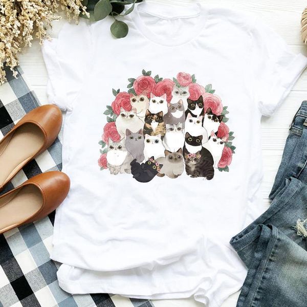 женщины lady cat 90s trend цветочный цветок друзья мультфильм животные печать футболка рубашка одежда топ графический женский t tee женская, White
женщины lady cat 90s trend цветочный цветок друзья мультфильм животные печать футболка рубашка одежда топ графический женский t tee женская, White