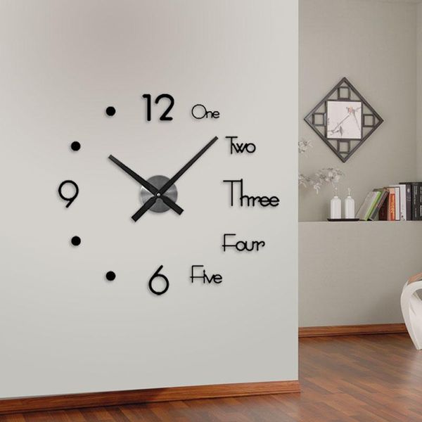 3d diy large wall clock modern design wall sticker clock silent home decor living room acrylic mirror nordic
3d diy large wall clock modern design wall sticker clock silent home decor living room acrylic mirror nordic