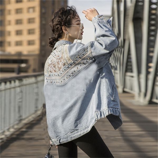 2021 new denim jacket female new korean embroidery rivets large size casual short paragraph srb4, Black;brown
2021 new denim jacket female new korean embroidery rivets large size casual short paragraph srb4, Black;brown