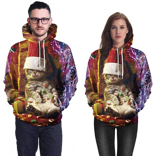 christmas clothes selling holiday cartoon cat 3d printing long-sleeved hooded couple sweater street 95% polyester christmas decorations
christmas clothes selling holiday cartoon cat 3d printing long-sleeved hooded couple sweater street 95% polyester christmas decorations