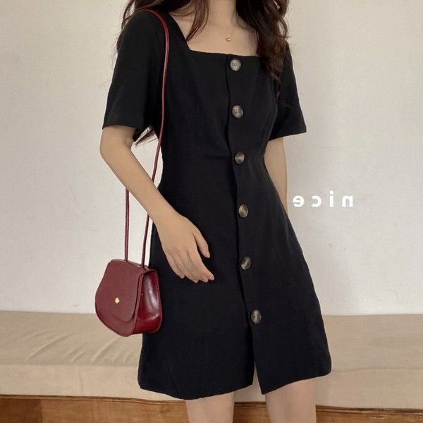 large size fat mm belly-covering small skirt skirt slimming women's summer 2020 waist-covering square collar short dress small black dr, Black;gray
large size fat mm belly-covering small skirt skirt slimming women's summer 2020 waist-covering square collar short dress small black dr, Black;gray