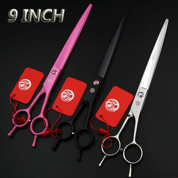 hair scissors 9 inch excellent straight cutting dog grooming salon barber shears black/pink/silver
hair scissors 9 inch excellent straight cutting dog grooming salon barber shears black/pink/silver