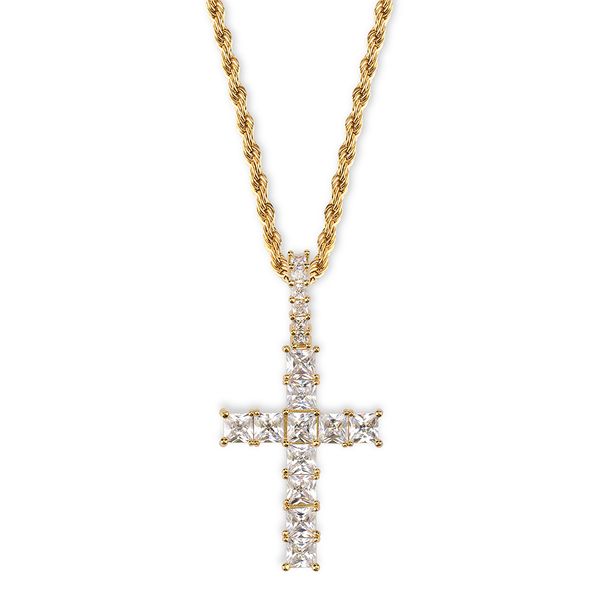 men women luxury bling square zircon necklaces hip hop cross necklaces vintage 18k gold rhodium plated copper cross necklaces, Silver
men women luxury bling square zircon necklaces hip hop cross necklaces vintage 18k gold rhodium plated copper cross necklaces, Silver
