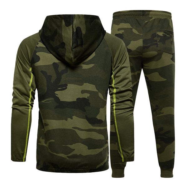 men tracksuit hooded outerwear hoodie set 2 pieces autumn sporting male fitness camouflage sweatshirts jacket + pants sets, Gray
men tracksuit hooded outerwear hoodie set 2 pieces autumn sporting male fitness camouflage sweatshirts jacket + pants sets, Gray