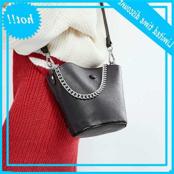 new women's korean fashion head leather mini mother and son one shoulder messenger handbag bucket bag
new women's korean fashion head leather mini mother and son one shoulder messenger handbag bucket bag