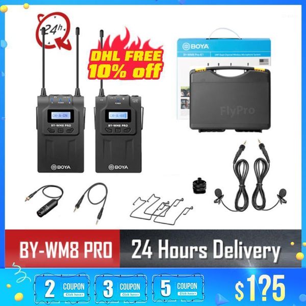 boya by-wm8 pro k1 k2 uhf dual-channel wireless microphone system interview receiver transmitter for dslr camera pkcomica1
boya by-wm8 pro k1 k2 uhf dual-channel wireless microphone system interview receiver transmitter for dslr camera pkcomica1