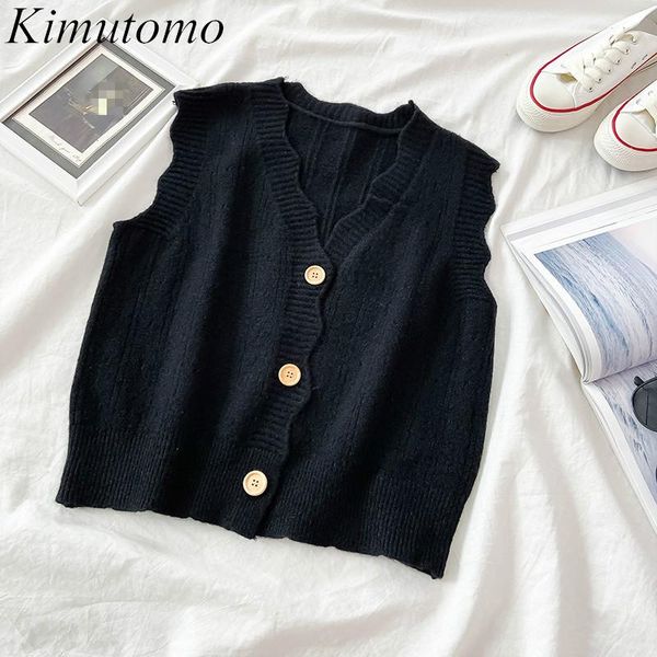 kimutomo fashion knitted vest women 2021 spring autumn korea chic ladies v-neck single breasted solid outwear new, Black;white
kimutomo fashion knitted vest women 2021 spring autumn korea chic ladies v-neck single breasted solid outwear new, Black;white