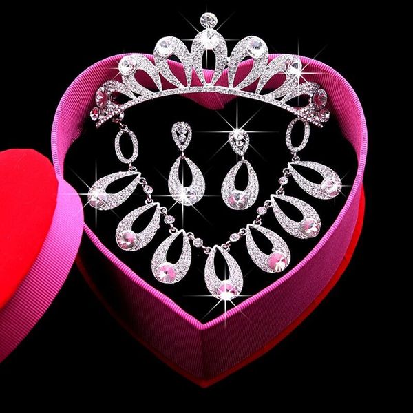 chic wedding bridal jewelry sets water shape african ethiopian jewelry sets crowns lady tiara dubai jewelry earrings necklace set with box, Slivery;golden
chic wedding bridal jewelry sets water shape african ethiopian jewelry sets crowns lady tiara dubai jewelry earrings necklace set with box, Slivery;golden