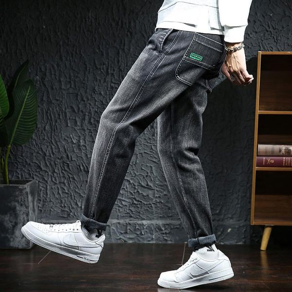 men's jeans stretch casual black trousers large size men denim autumn and winter simple harem pants, Blue
men's jeans stretch casual black trousers large size men denim autumn and winter simple harem pants, Blue