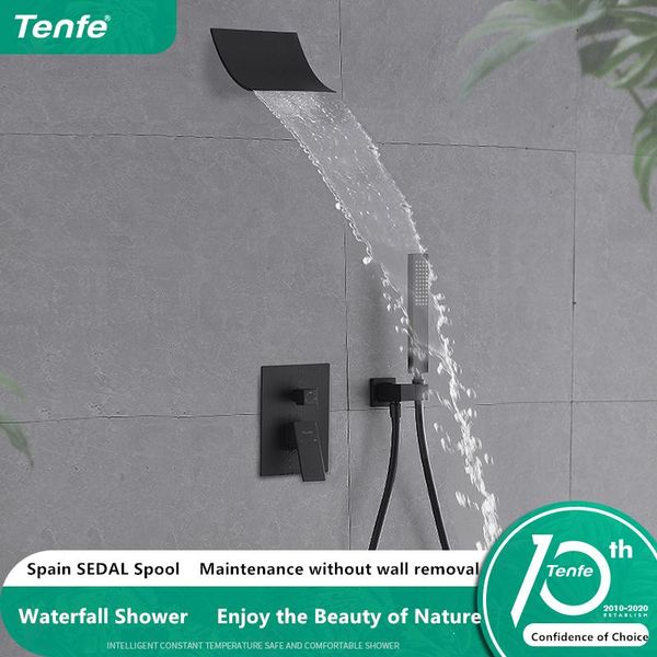 bathroom shower sets tenfe contemporary set waterfall big nozzle matte black copper and cold water faucet system
bathroom shower sets tenfe contemporary set waterfall big nozzle matte black copper and cold water faucet system