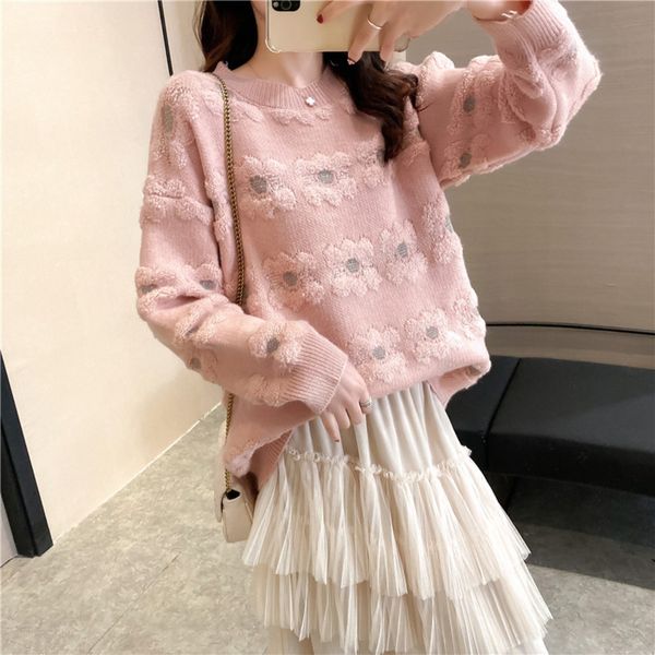 вялый осенне-зимняя одежда pulloversweater пуловера 2020 новый цветка круглой шея пуловер корейских моды свободного свитера для женщин в wea, White;black
вялый осенне-зимняя одежда pulloversweater пуловера 2020 новый цветка круглой шея пуловер корейских моды свободного свитера для женщин в wea, White;black