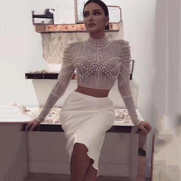 high-necked new female long-necked sleeve long-haired leotard bandage 2 piece celebrity wear party dress spring 2020 6p7o, Black;white
high-necked new female long-necked sleeve long-haired leotard bandage 2 piece celebrity wear party dress spring 2020 6p7o, Black;white