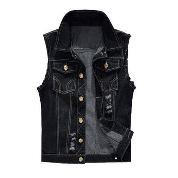 fashion slim men jeans sleeveless jacket vest plus size 6xl black denim jeans vest male cowboy outdoors waistcoat mens jacket, Black;white
fashion slim men jeans sleeveless jacket vest plus size 6xl black denim jeans vest male cowboy outdoors waistcoat mens jacket, Black;white