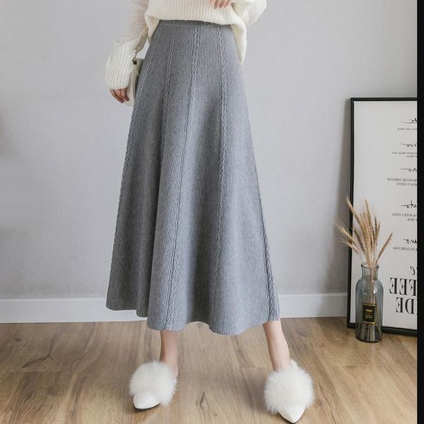 skirts korean thick warm women a-line 2021 autumn winter elastic high waist knitted sweater midi long solid apricot skirt, Black
skirts korean thick warm women a-line 2021 autumn winter elastic high waist knitted sweater midi long solid apricot skirt, Black