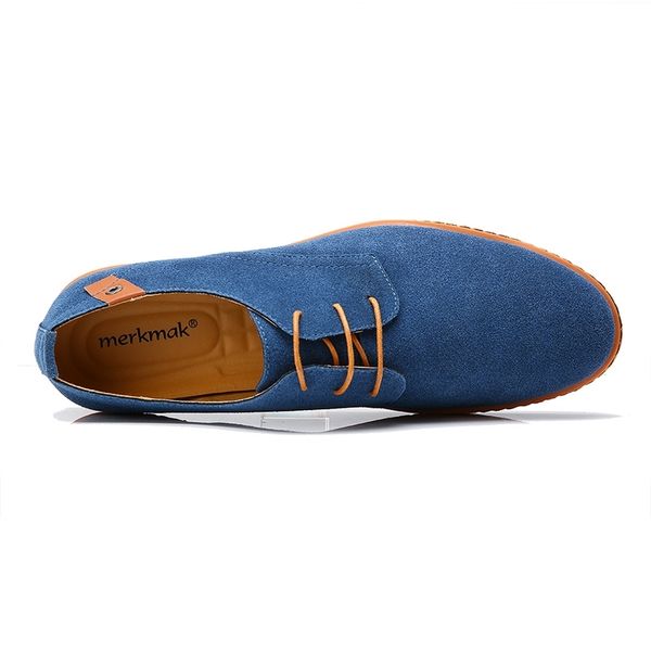 merkmak spring suede leather men shoes solid casual dress shoes men lace-up breathable non-slip sole loafers man size 38-48 201102, Black
merkmak spring suede leather men shoes solid casual dress shoes men lace-up breathable non-slip sole loafers man size 38-48 201102, Black