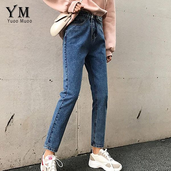 yuoomuoo women jeans 2020 plus size vintage high waist straight jeans autumn winter pants casual korean denim trousers for woman1, Blue
yuoomuoo women jeans 2020 plus size vintage high waist straight jeans autumn winter pants casual korean denim trousers for woman1, Blue