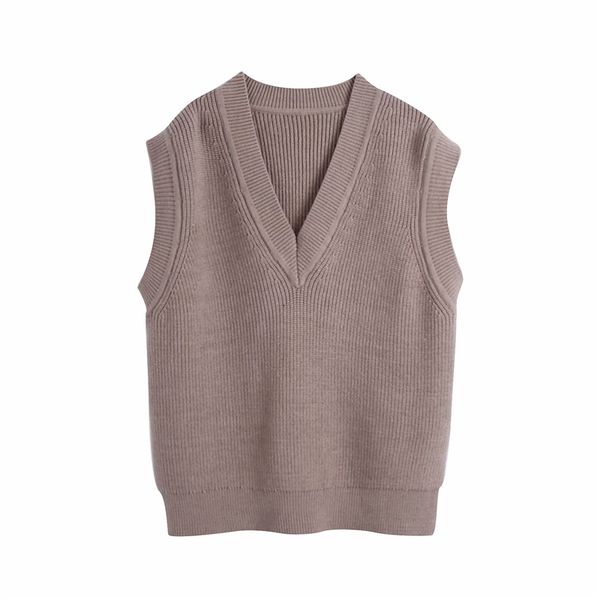 2021 new streetwear women khaki sweater vest fashion ladies v-neck knitted elegant female causal loose tanks chic girl sweaters vty4, White;black
2021 new streetwear women khaki sweater vest fashion ladies v-neck knitted elegant female causal loose tanks chic girl sweaters vty4, White;black