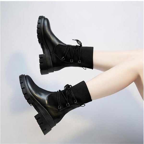 boots women's casual 2021 spring and autumn all-match thick-soled increased front lace-up british style short boots1, Black
boots women's casual 2021 spring and autumn all-match thick-soled increased front lace-up british style short boots1, Black