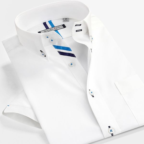 2020 white smartfive 100% cotton new men's will see short sleeve shirt fine casual adjustment shirts 6n8z, White;black
2020 white smartfive 100% cotton new men's will see short sleeve shirt fine casual adjustment shirts 6n8z, White;black