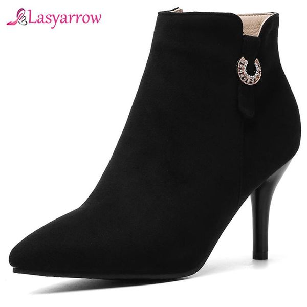 boots lasyarrow 2021 autumn winter zipper thin high heel women ankle fashion pointed toe shoes size 32-46 j1028, Black
boots lasyarrow 2021 autumn winter zipper thin high heel women ankle fashion pointed toe shoes size 32-46 j1028, Black