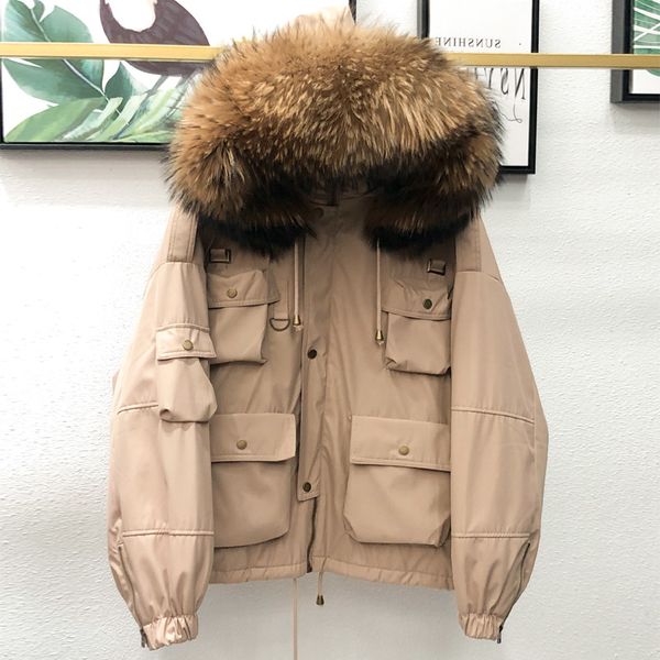 natural raccoon skin long winter thick 90%, white duck feather paka, women's hoodie short coat, loose tight coat
natural raccoon skin long winter thick 90%, white duck feather paka, women's hoodie short coat, loose tight coat